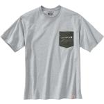 Carhartt Camo Pocket Graphic Camiseta, gris, tamaño S