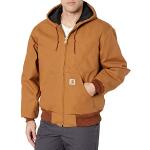 Abrigos marrones de algodón con capucha  tallas grandes con forro de punto Carhartt talla XXL para hombre 