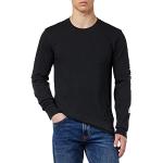 Camisetas estampada negras rebajadas tallas grandes manga larga con cuello redondo con logo Carhartt talla XXL para hombre 