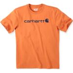 Camisetas naranja de manga corta manga corta con cuello redondo con logo Carhartt Workwear talla XL para hombre 