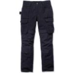 Carhartt Emea Full Multi Pocket, pantalones del cargo W36/L32 male Azul Oscuro