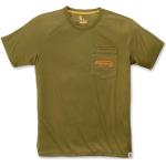 Camisetas verdes de poliester de punto  de punto Carhartt Force talla M para hombre 