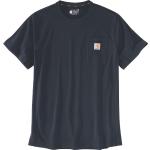 Carhartt Force Relaxed Fit Midweight Pocket Camiseta, azul, tamaño XL