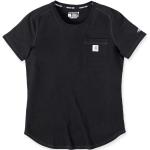 Camisetas negras de tejido de malla Carhartt Force talla L para mujer 