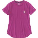 Camisetas rosas de tejido de malla Carhartt Force talla L para mujer 