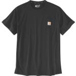 Carhartt Force Relaxed Fit Midweight Pocket Camiseta, negro, tamaño S