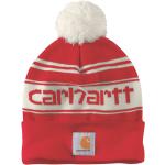 Gorros rojos de invierno con logo Carhartt 
