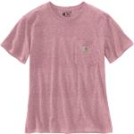 Camisetas rosas de manga corta manga corta Carhartt talla XS para mujer 