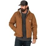 Carhartt Men's Relaxed Fit Washed Duck Sherpa-Lined Jacket, Brown, 3X-Large