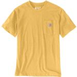 Carhartt Relaxed Fit Heavyweight K87 Pocket Camiseta, amarillo, tamaño L