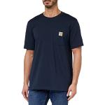 Camisetas azul marino de manga corta rebajadas manga corta con cuello redondo con logo Carhartt talla XL para hombre 