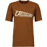Camisetas marrones de jersey de manga corta rebajadas manga corta Carhartt talla S para hombre 