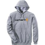 Carhartt Signature Logo Midweight Sudadera con capucha, gris, tamaño S