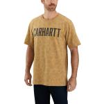 Camisetas multicolor de cuello redondo rebajadas con cuello redondo con logo Carhartt Workwear talla S para hombre 