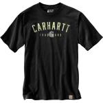 Camisetas negras de jersey de manga corta rebajadas manga corta Carhartt Workwear talla XS para hombre 