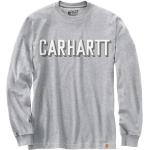Camisas grises de manga larga manga larga con logo Carhartt Workwear talla M 
