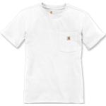 Camisetas blancas de poliester de cuello redondo con cuello redondo de punto Carhartt Workwear talla M para mujer 