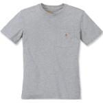Camisetas grises de poliester de cuello redondo con cuello redondo de punto Carhartt Workwear talla XS para mujer 