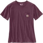 Camisetas lila de poliester de cuello redondo con cuello redondo de punto Carhartt Workwear talla XL para mujer 