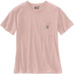 Camisetas rosas de poliester de cuello redondo con cuello redondo de punto Carhartt Workwear talla XL para mujer 