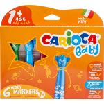 Carioca Teddy Markers Baby, 6 rotuladores, Multicolor