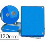 Carpeta Proyectos Pardo folio con 120 mm de lomo de cartón de color azul