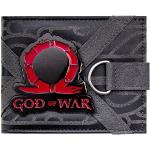 God of War Omega Runas Emblema Metálico Billetera/Cartera Bi-Fold ID & Tarjetero, Negro
