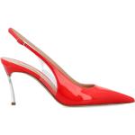 Zapatos destalonados rojos de cuero con tacón más de 9cm Casadei talla 39 para mujer 