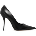 Zapatos negros de cuero de tacón con tacón de aguja Casadei talla 41 para mujer 
