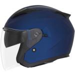 casco moto jet N129 Blue Metallic Matt - Talla L