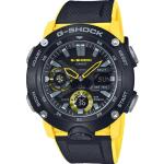 Relojes amarillos de resina de pulsera rebajados 24h Casio G-Shock 20 Bar para hombre 