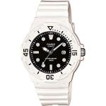 Relojes blancos de plástico de pulsera impermeables con fecha Cuarzo analógicos Casio 10 Bar para mujer 