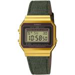 Relojes dorados de metal de pulsera con multifunción digital con logo Casio para mujer 