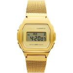 Relojes dorados de acero inoxidable de pulsera impermeables digital con logo Casio para mujer 