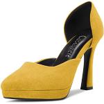 Zapatos amarillos de goma con plataforma talla 38 para mujer 