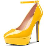 Zapatos amarillos de denim con plataforma de otoño talla 35 para mujer 