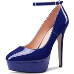 Zapatos azul marino de denim con plataforma de otoño talla 39 para mujer 