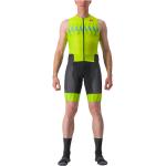Trajes verdes de triatlón rebajados sin mangas acolchados Castelli Free talla M para hombre 