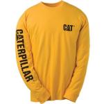 Camisetas amarillas de cuello redondo tallas grandes con cuello redondo Caterpillar talla 3XL para hombre 