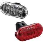 CatEye Omni TL-LD135 - Juego de 3 Luces y reflectores para Bicicleta (36,0 x 75,0 x 21,9 mm), Color Negro