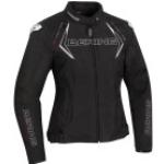 Chaquetas negras de tejido de malla de moto impermeables, transpirables Bering talla XS para mujer 