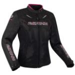 Chaquetas negras de tejido de malla de moto de verano impermeables, transpirables Clásico Bering talla XS para mujer 