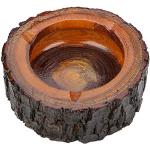 Ceniceros marrones de madera vintage lacado de materiales sostenibles 