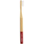 Cepillos de dientes de bambú rojo de materiales sostenibles 