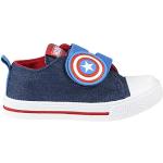 Sneakers azules de goma con velcro Capitán América de verano con velcro informales talla 30 infantiles 