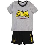 CERDÁ LIFE'S LITTLE MOMENTS Batman Algodon 100% de 2 Piezas [ Camiseta + Pantalon Pijama Niño ] -Licencia Oficial DC, Gris, Estándar para Niños