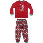 Pantalones rojos de algodón con pijama rebajados Disney Mickey Mouse de invierno para navidad talla M para hombre 