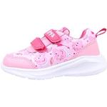 Sneakers rosas de goma con velcro Peppa Pig informales talla 27 infantiles 