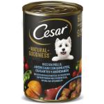Cesar Natural Goodness comida húmeda para perros adultos en lata con pollo, boniatos, guisantes y arándanos - Lata de 400 gr