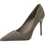 Zapatos grises de goma de tacón de invierno talla 34,5 para mujer 